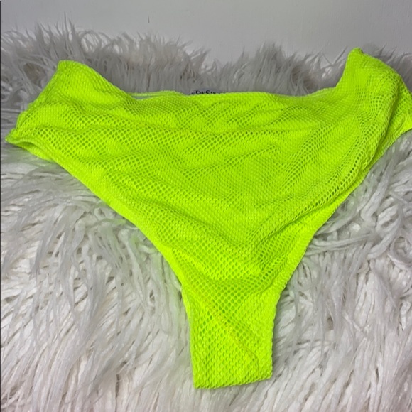 Lime green 2 piece swimsuit - Picture 2 of 4